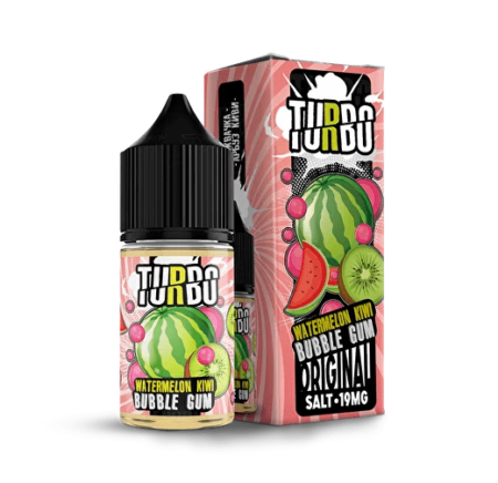 Жидкость Turbo Salt - Watermelon Kiwi Bubble Gum (Жвачка с Арбузом и Киви) 30мл (19 Hard)