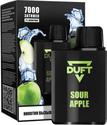 Одноразовая ЭС DUFT 7000 - Sour Apple (М)