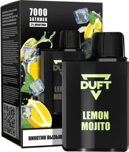 Одноразовая ЭС DUFT 7000 - Lemon Mojito (М)