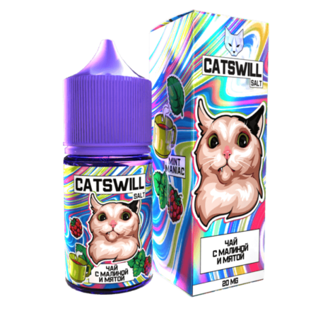 Жидкость Catswill Salt - Чай с Малиной и Мятой 30мл (20 Strong) (M)
