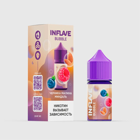 Жидкость INFLAVE BUBBLE Salt - Черника малина миндаль 30мл (20mg)