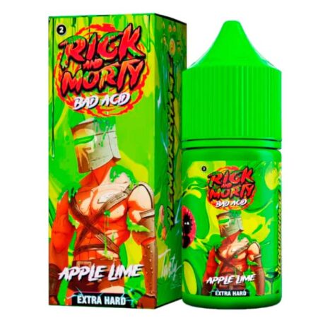 Жидкость Rick & Morty BAD ACID Salt - Apple Lime (Яблоко Лайм) 30мл (20 Hard)