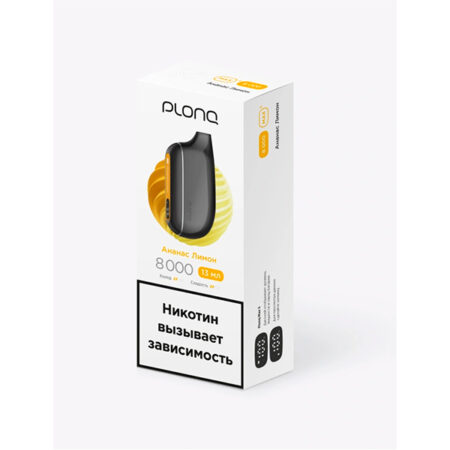 Одноразовая ЭС PLONQ Max Smart 8000 - Ананас лимон (М)