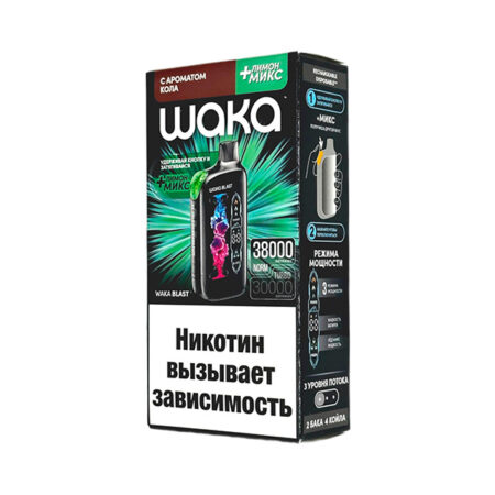Одноразовая ЭС WAKA FT 38000 - Кола + лимон микс (20 Hard)