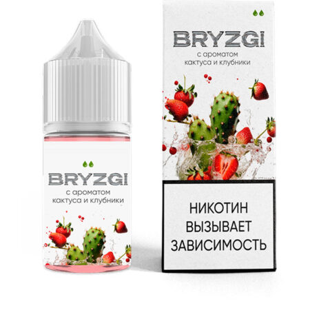 Жидкость BRYZGI Salt - Освежающий кактус клубника 30мл (20 Strong)