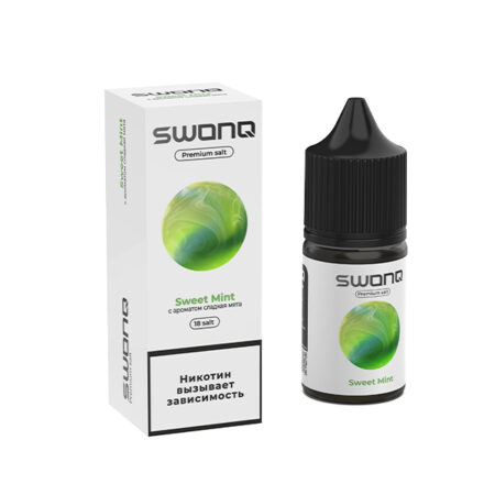 Жидкость SWONQ Salt - Sweet Mint (Сладкая Мята) 30мл (18mg)
