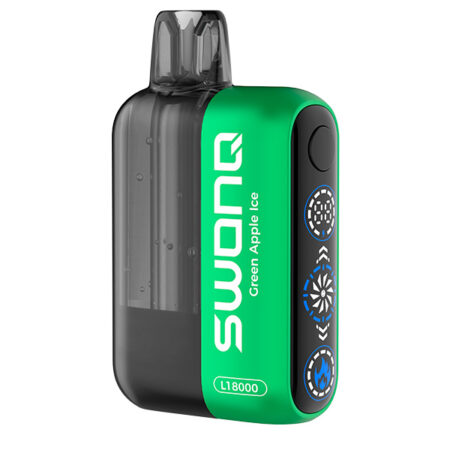Одноразовая ЭС SWONQ L18000 - Green Apple Ice (Зеленое Яблоко)