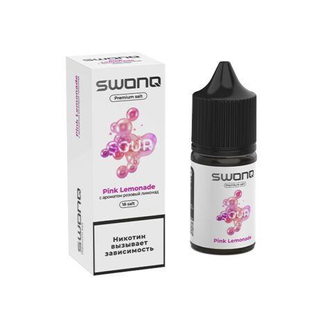 Жидкость SWONQ SOUR Salt - Pink Lemonade (Розовый Лимонад) 30мл (18mg)