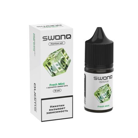 Жидкость SWONQ ICE Salt - Fresh Mint (Свежая Мята) 30мл (18mg)