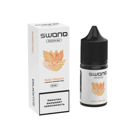 Жидкость SWONQ Tobacco Salt - Nuts Tobacco (Ореховый табак) 30мл (18mg)