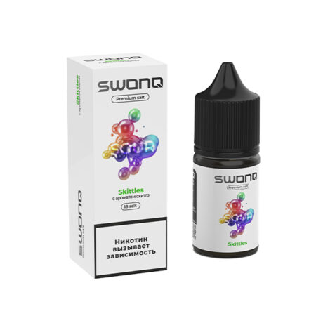 Жидкость SWONQ SOUR Salt - Skittles (Скитлз) 30мл (18mg)