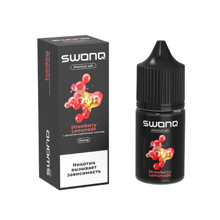 Жидкость SWONQ SOUR Salt - Strawberry Lemonade (Клубничный Лимонад) 30мл (20 Strong)