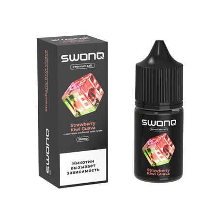 Жидкость SWONQ ICE Salt - Strawberry Kiwi Guava (Клубника Киви Гуава) 30мл (20 Strong)