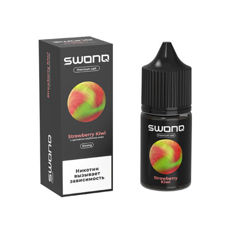 Жидкость SWONQ Salt - Strawberry Kiwi (Клубника Киви) 30мл (20 Strong)