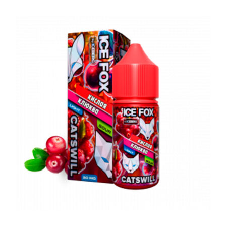 Жидкость Ice Fox Catswill Salt - Кислая клюква 30мл (20mg)
