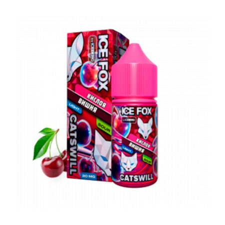 Жидкость Ice Fox Catswill Salt - Кислая вишня 30мл (20 Strong)