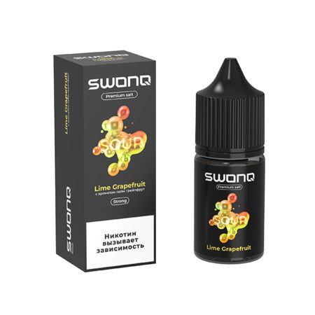 Жидкость SWONQ SOUR Salt - Lime Grapefruit (Лайм Грейпфрут) 30мл (20 Strong)