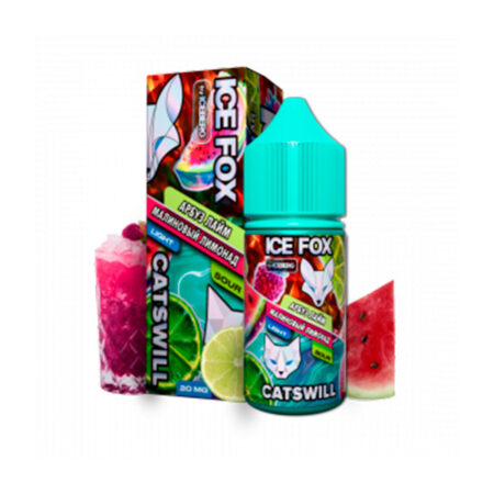 Жидкость Ice Fox Catswill Salt - Арбуз лайм малиновый лимонад 30мл (20 Strong)