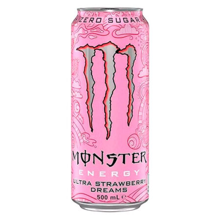 Энергетический напиток Monster Ultra Strawberry Dreams (Монстр Ультра Страберри Дримс) 500мл