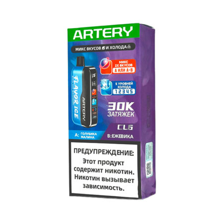 Одноразовая ЭС ARTERY CL6 30000 (Flavor+Ice) - Голубика Малина / Ежевика