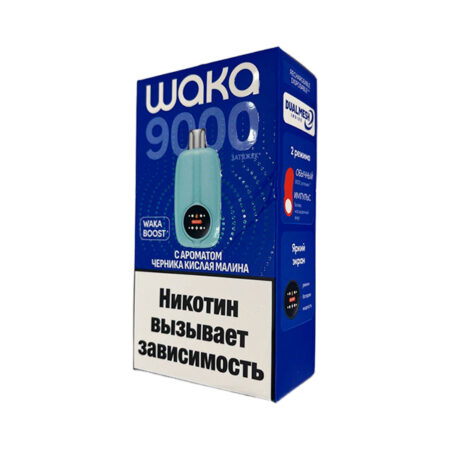 Одноразовая ЭС WAKA NOVO 9000 - Черника Кислая Малина (Hard)