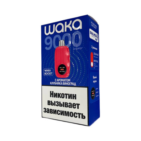 Одноразовая ЭС WAKA NOVO 9000 - Клубника Виноград (Hard)