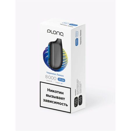 Одноразовая ЭС PLONQ Max Smart 8000 - Черника Лимон (М)