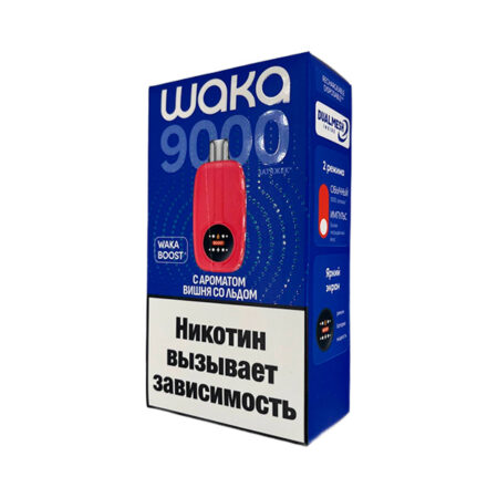 Одноразовая ЭС WAKA NOVO 9000 - Вишня со льдом (Hard)