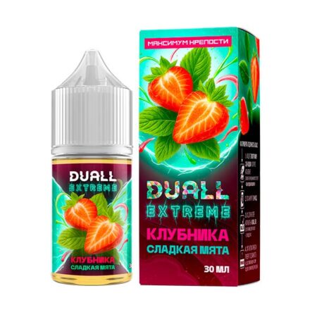 Жидкость DUALL EXTREME Salt - Клубника Сладкая Мята 30мл (Extra Hard)