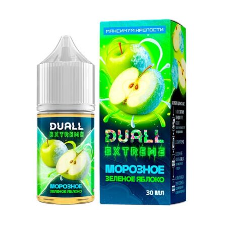 Жидкость DUALL EXTREME Salt - Морозное Зелёное Яблоко 30мл (Extra Hard)