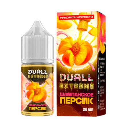 Жидкость DUALL EXTREME Salt - Шампанское Персик 30мл (Hard)