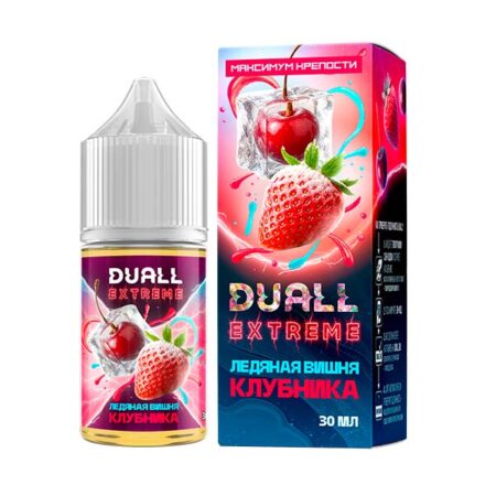 Жидкость DUALL EXTREME Salt - Ледяная Вишня Клубника 30мл (Extra Hard)