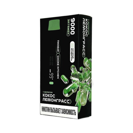 Одноразовая ЭС TIKOBAR SOLO x SMOKE KITCHEN 9000 - Кокос лемонграсс