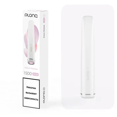 Одноразовая ЭС PLONQ PLUS 1500 - Кокос малина (М)
