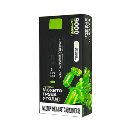 Одноразовая ЭС TIKOBAR SOLO x SMOKE KITCHEN 9000 - Мохито груша ягоды