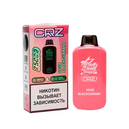 Одноразовая ЭС CRZ 25000 - Кислая черная смородина (M)