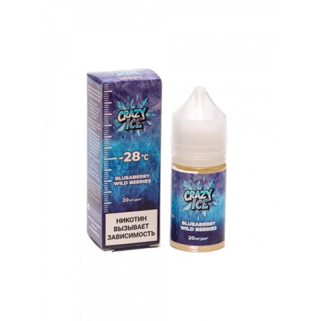 Жидкость Crazy Ice Salt - Голубика лесные ягоды 30мл (20 Strong)