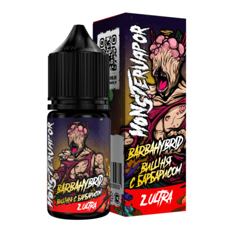Жидкость MONSTERVAPOR Salt 30мл - Barbahybrid (Вишня с Барбарисом) (20 Ultra) (М)